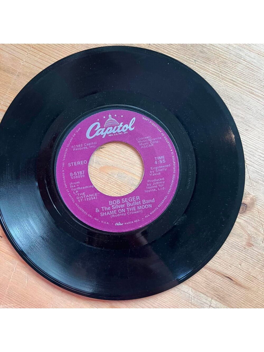 Bob Seger & The Silver Bullet Band - House Behind a House 45rpm VG+ R89